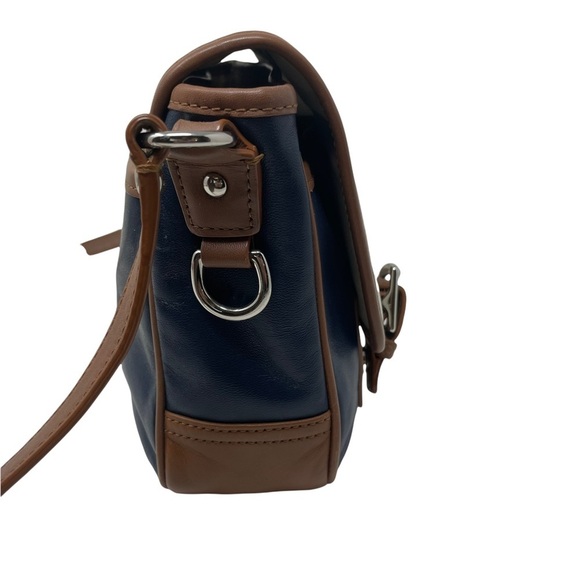 Coach Park Color Block Leather Crossbody Messenger Bag Coastal Nautical - Picture 4 of 13